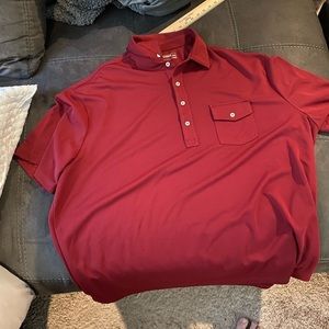 2XB Round Tree and Yourke Red/Maroon performance S/S. Very nice